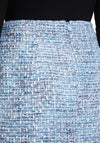 Betty Barclay High Rise Tweed Mini Skirt, Light Blue