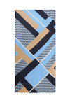 Betty Barclay Zig Zag Pattern Scarf, Dark Blue