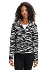 Betty Barclay Animal Pattern Short Jacket, Black & White