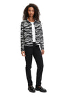 Betty Barclay Animal Pattern Short Jacket, Black & White