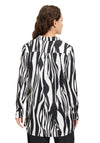 Betty Barclay Zebra Print Longline Blouse, Black & White