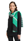 Betty Barclay Zig Zag Scarf, Green