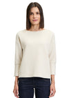 Betty Barclay Waffle Stud Detail Top, Cream