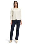 Betty Barclay Waffle Stud Detail Top, Cream