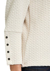 Betty Barclay Waffle Stud Detail Top, Cream