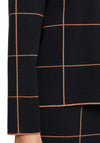 Betty Barclay Grid Print Knit Jumper, Black