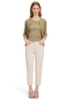 Betty Barclay Sally Belted Slim Leg Chinos, Beige