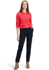 Betty Barclay Fluffy Button Up Cardigan, Orange