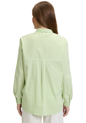 Betty Barclay Striped Shirt, Green and White
