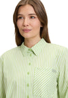 Betty Barclay Striped Shirt, Green and White