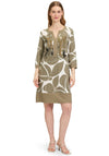 Betty Barclay Floral Animal Print Tunic Dress, Green