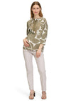 Betty Barclay Ribbed Embellished Sweatshirt, Green