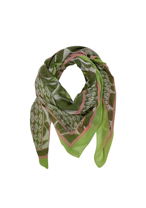 Betty Barclay Botanical Print Scarf, Green