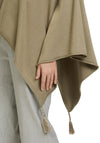 Betty Barclay One Size Draped Knit Shawl, Khaki Green