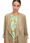 Betty Barclay Faux Suede Waterfall Jacket, Green