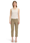 Betty Barclay Sally Belted Slim Leg Chinos, Khaki Green