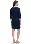 Betty Barclay Waffle Buttoned Dress, Navy