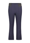 Betty Barclay Elasticated Cropped Kick Flare Trousers, Navy