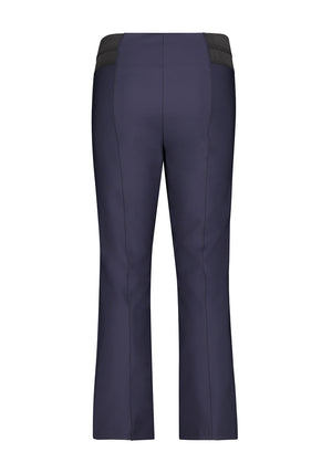 Betty Barclay Elasticated Cropped Kick Flare Trousers, Navy