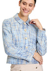 Betty Barclay Boucle Buttoned Jacket, Blue