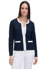 Betty Barclay Waffle Zipped Jacket, Navy