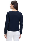 Betty Barclay Waffle Zipped Jacket, Navy