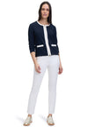 Betty Barclay Waffle Zipped Jacket, Navy