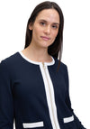 Betty Barclay Waffle Zipped Jacket, Navy