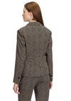 Betty Barclay Geometric Print Blazer, Black and Beige