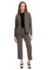 Betty Barclay Geometric Print Blazer, Black and Beige