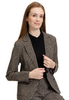 Betty Barclay Geometric Print Blazer, Black and Beige