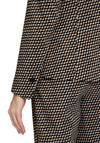 Betty Barclay Geometric Print Blazer, Black and Beige