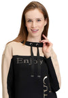 Betty Barclay Embellished Colour Block Sweatshirt, Black