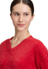 Betty Barclay V Neck Sweater, Red