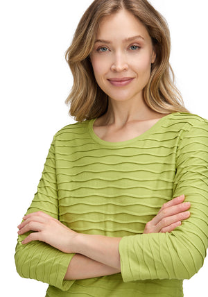 Betty Barclay Textured Fitted Top, Green