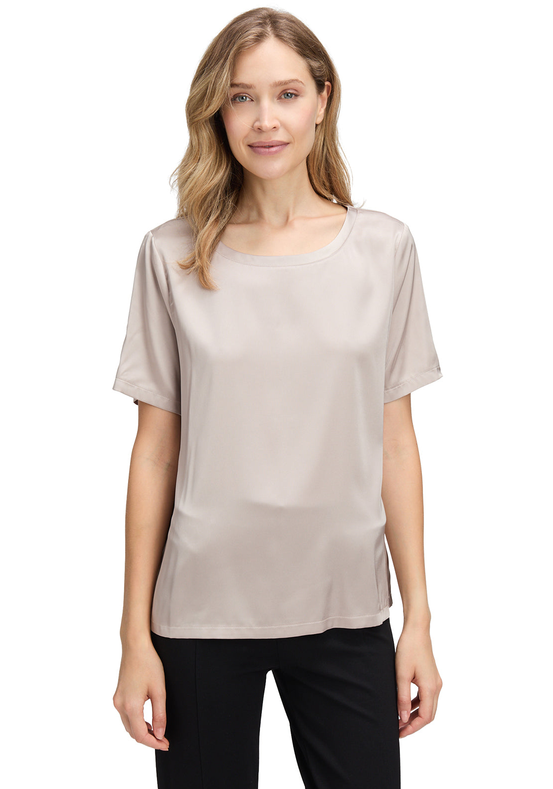 Betty Barclay Satin Feel Top, Beige