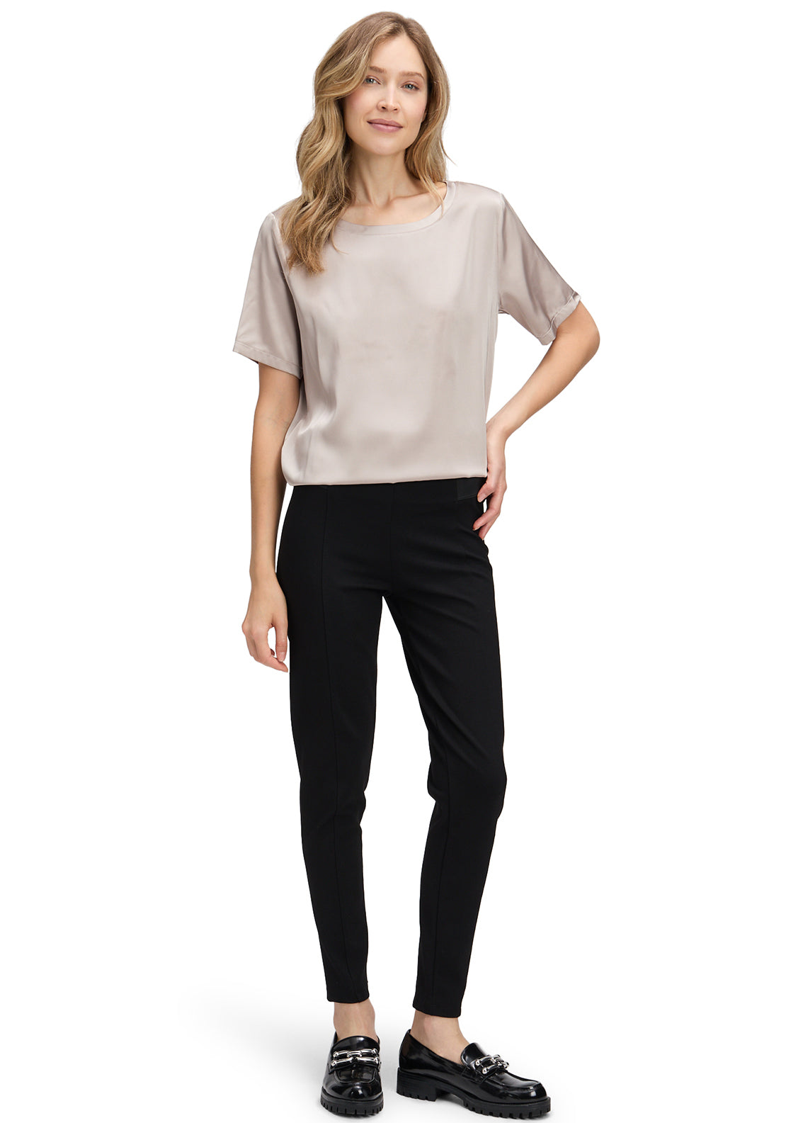 Betty Barclay Satin Feel Top, Beige