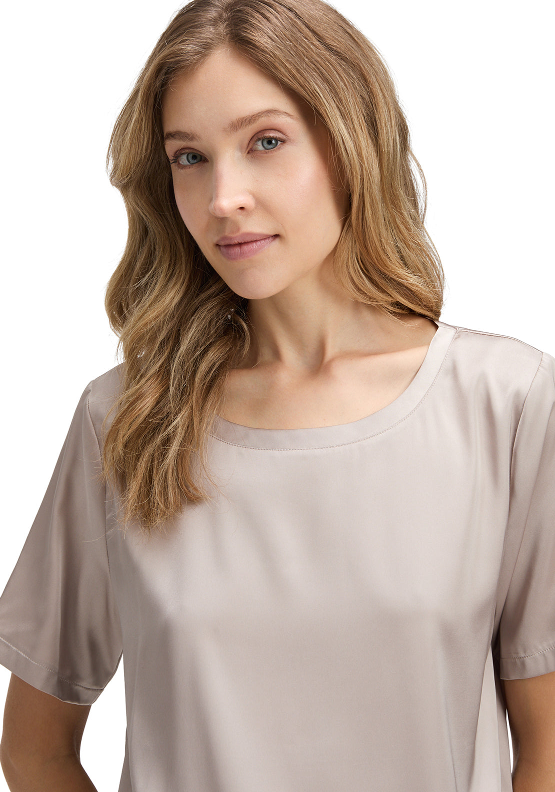 Betty Barclay Satin Feel Top, Beige