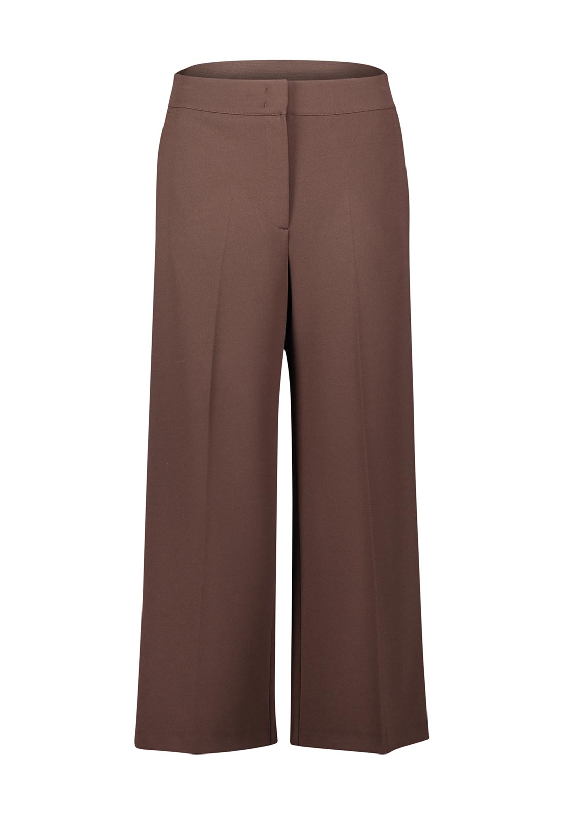 Betty Barclay Wide Leg Cropped Trousers, Brown