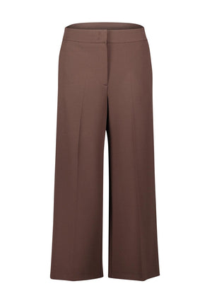 Betty Barclay Wide Leg Cropped Trousers, Brown