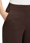 Betty Barclay Wide Leg Cropped Trousers, Brown