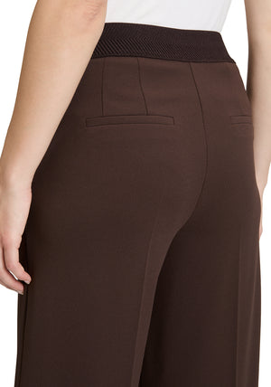 Betty Barclay Wide Leg Cropped Trousers, Brown