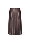 Betty Barclay Faux Leather A-Line Midi Skirt, Brown