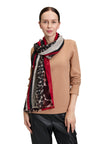Betty Barclay Leopard Scarf, Red