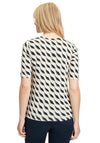 Betty Barclay Geometric Print Graphic Top, Beige Multi
