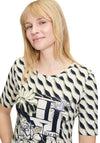 Betty Barclay Geometric Print Graphic Top, Beige Multi