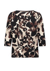 Betty Barclay Floral Print Sweater, Brown