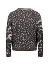 Betty Barclay Contrast Print Jumper, Brown