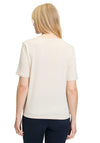 Betty Barclay Metallic Front T Shirt, Beige