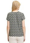 Betty Barclay Geometric Print Top, Navy